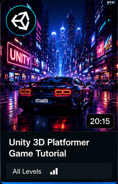 Unity 3D Platformer Game Tutorial — 20:15 — All Levels